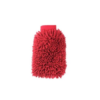 Microfaser Waschhandschuh rosa/rot